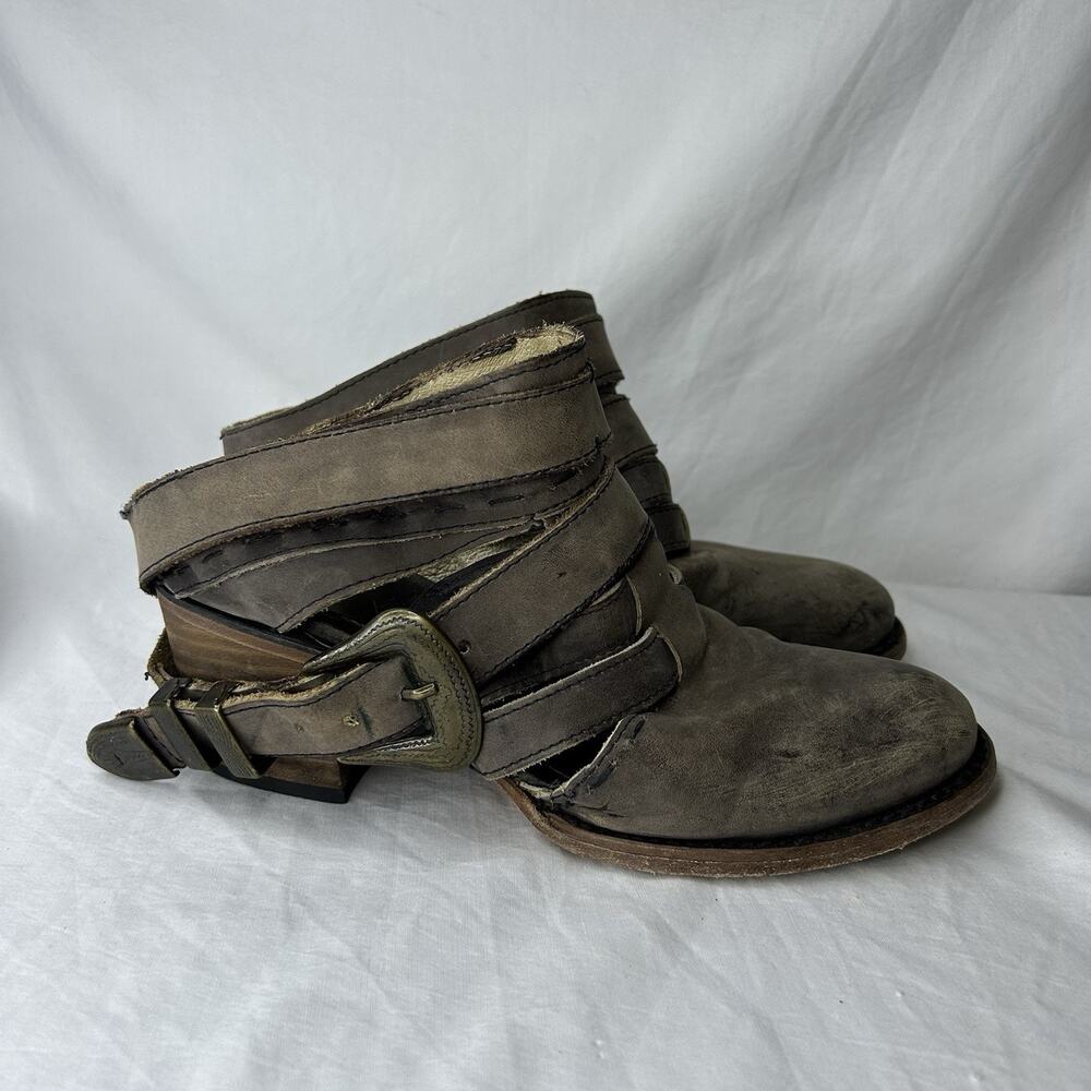 Freebird Lucky Leather Boots Size 8 Brown *Read
